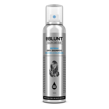 Bblunt Refresh Dry Shampoo to Instantly Refresh & Add Volume - 150 ml | Benzene-Free | Leaves No Residue